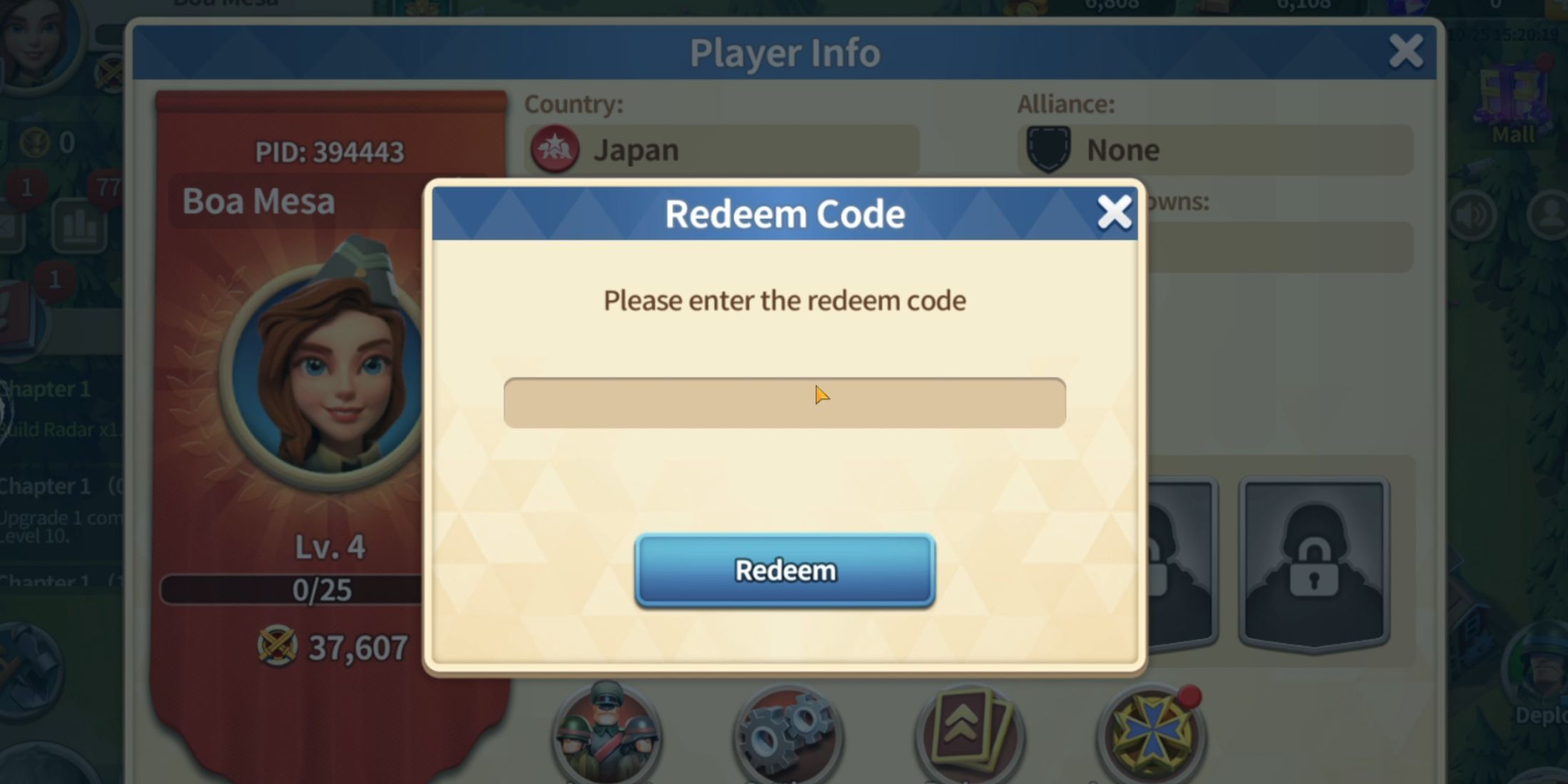 March of Nations Codes