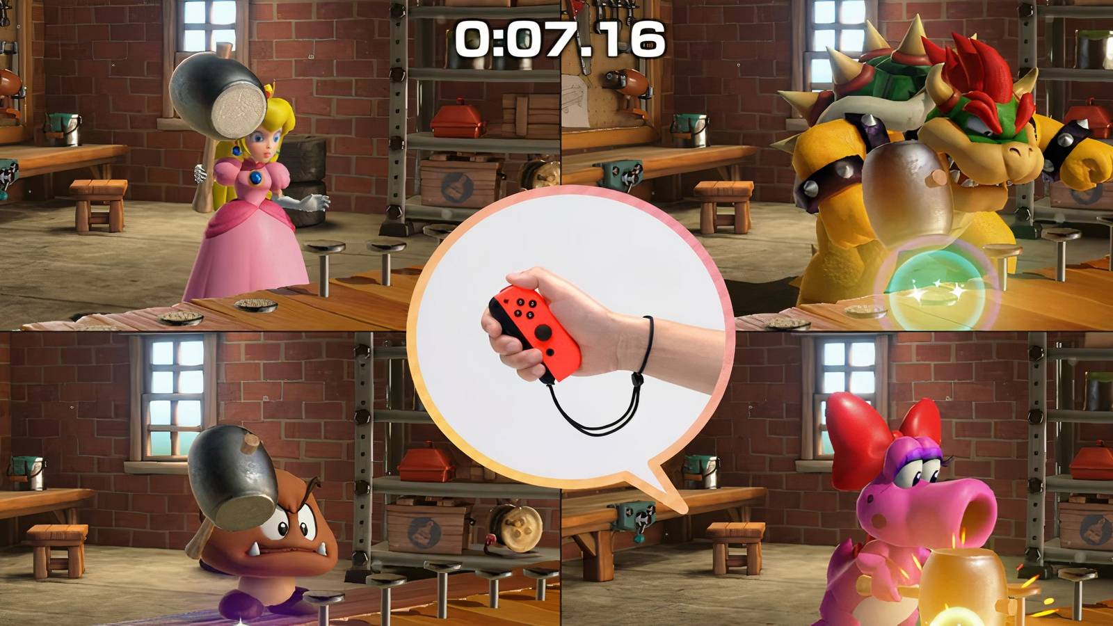 mario party jamboree minigame joycon four player