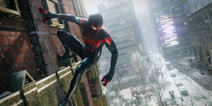 Marvel's Spider-Man Miles Morales On a Wall