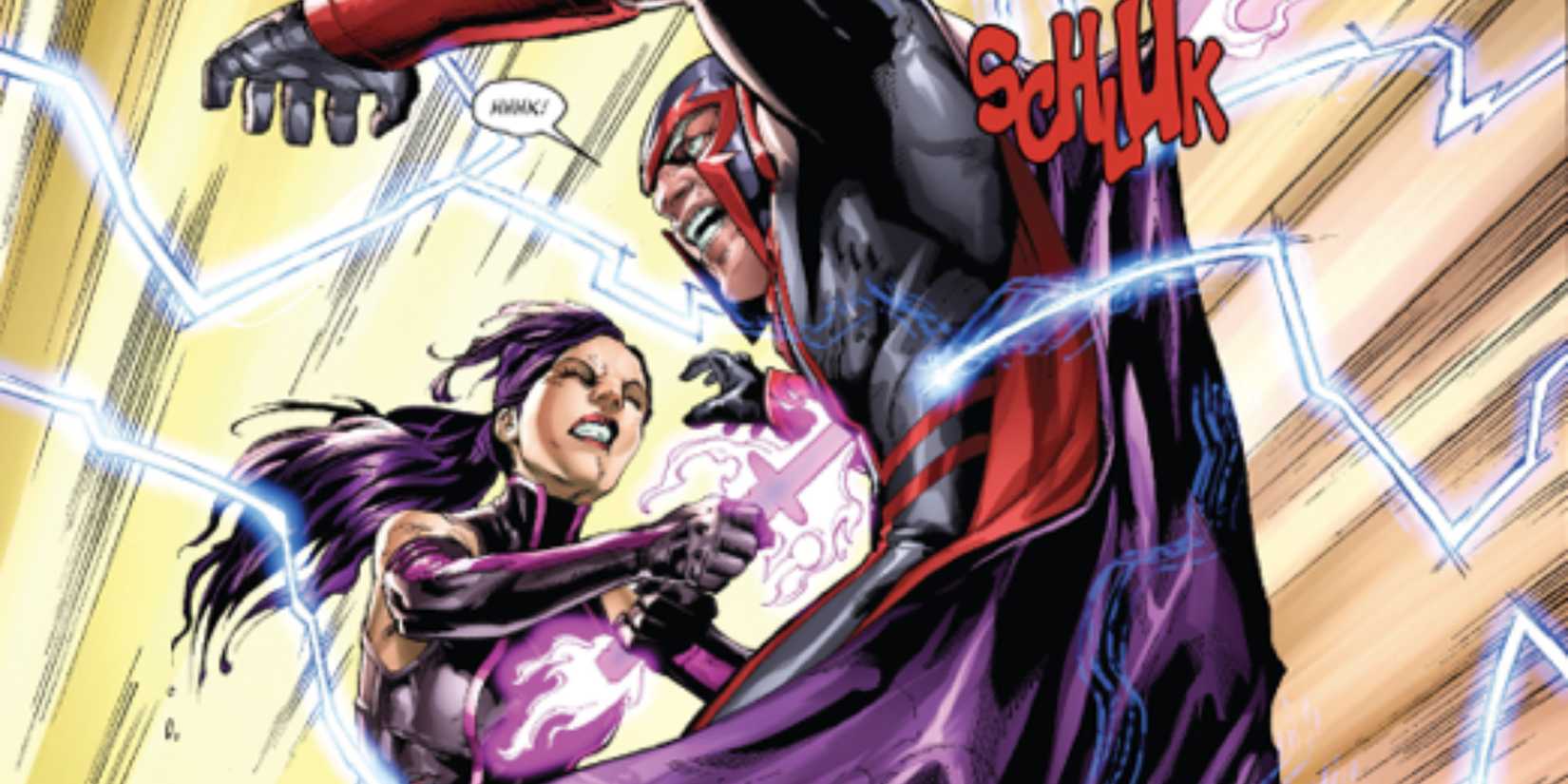 Psylocke stabbing Magneto