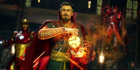 Marvels Midnight Suns Dr Strange Iron Man And Scarlet Witch