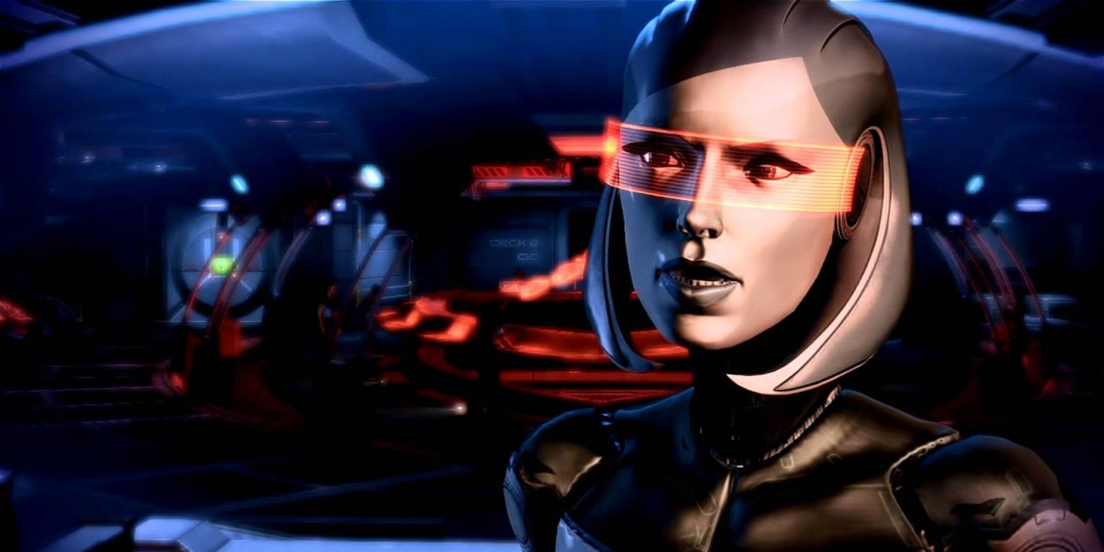 An image of EDI from the Mass Effect series