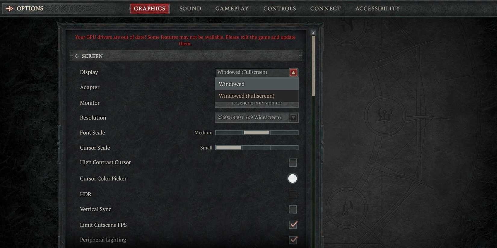 Diablo 4 settings
