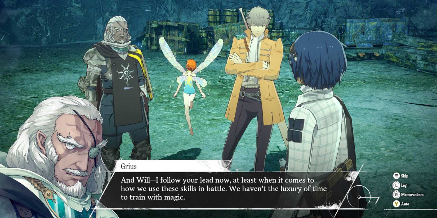 Metaphor ReFantazio control party members: Grius and Stohl tell the protagonist that they can control their actions from now on.