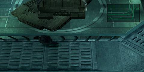 snake sneaking through the tank hangar