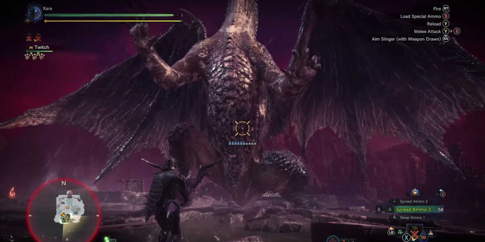 Vor Buster heavy bowgun versus Fatalis