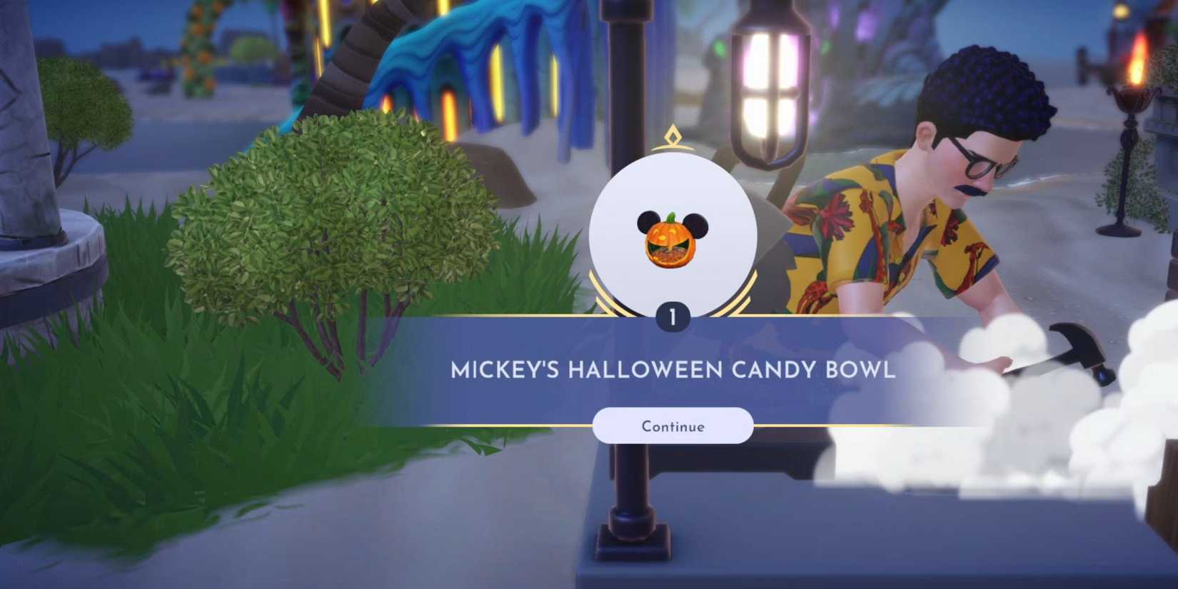 mickey's halloween candy bowl ddv