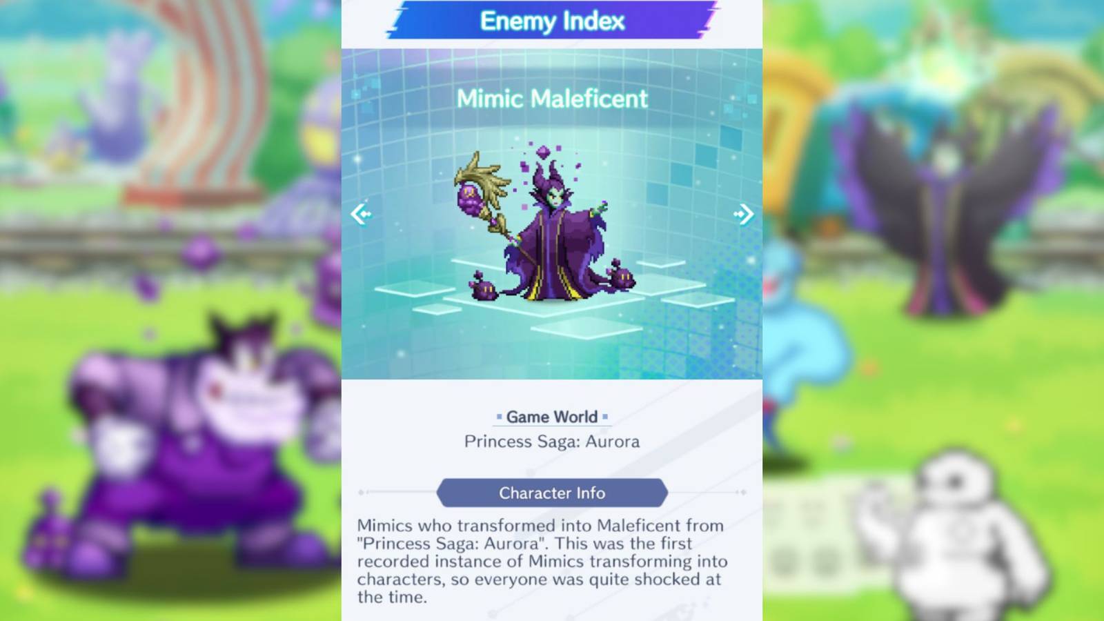 Mimic Maleficent in Disney Pixel RPG