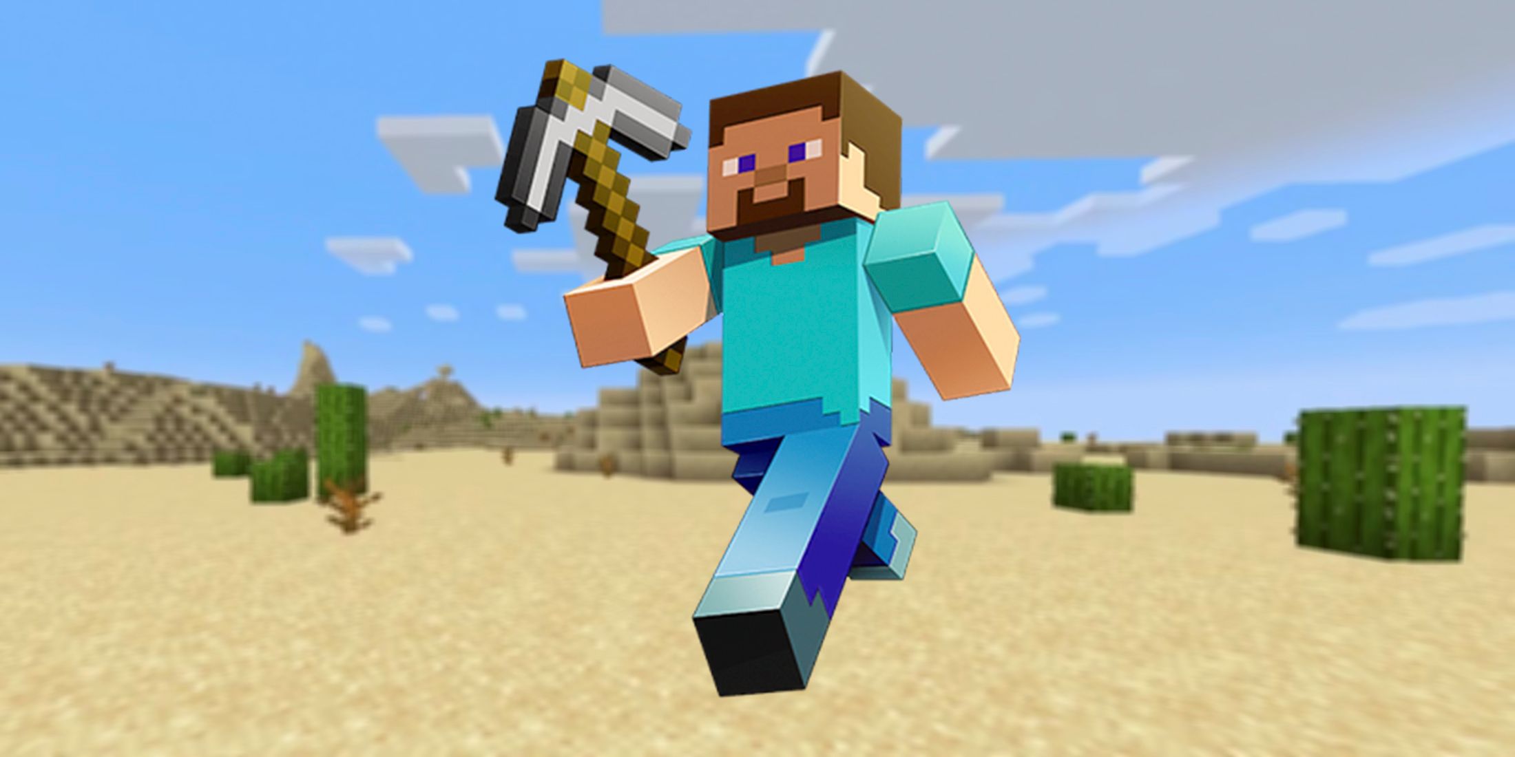 El jugador de Minecraft cubre todo el desierto con botones