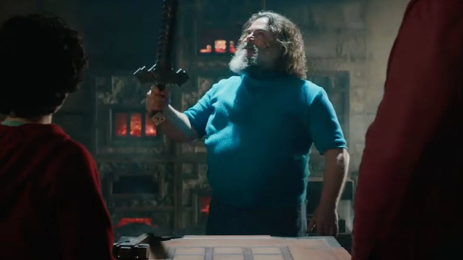 minecraft movie clip jack black as steve