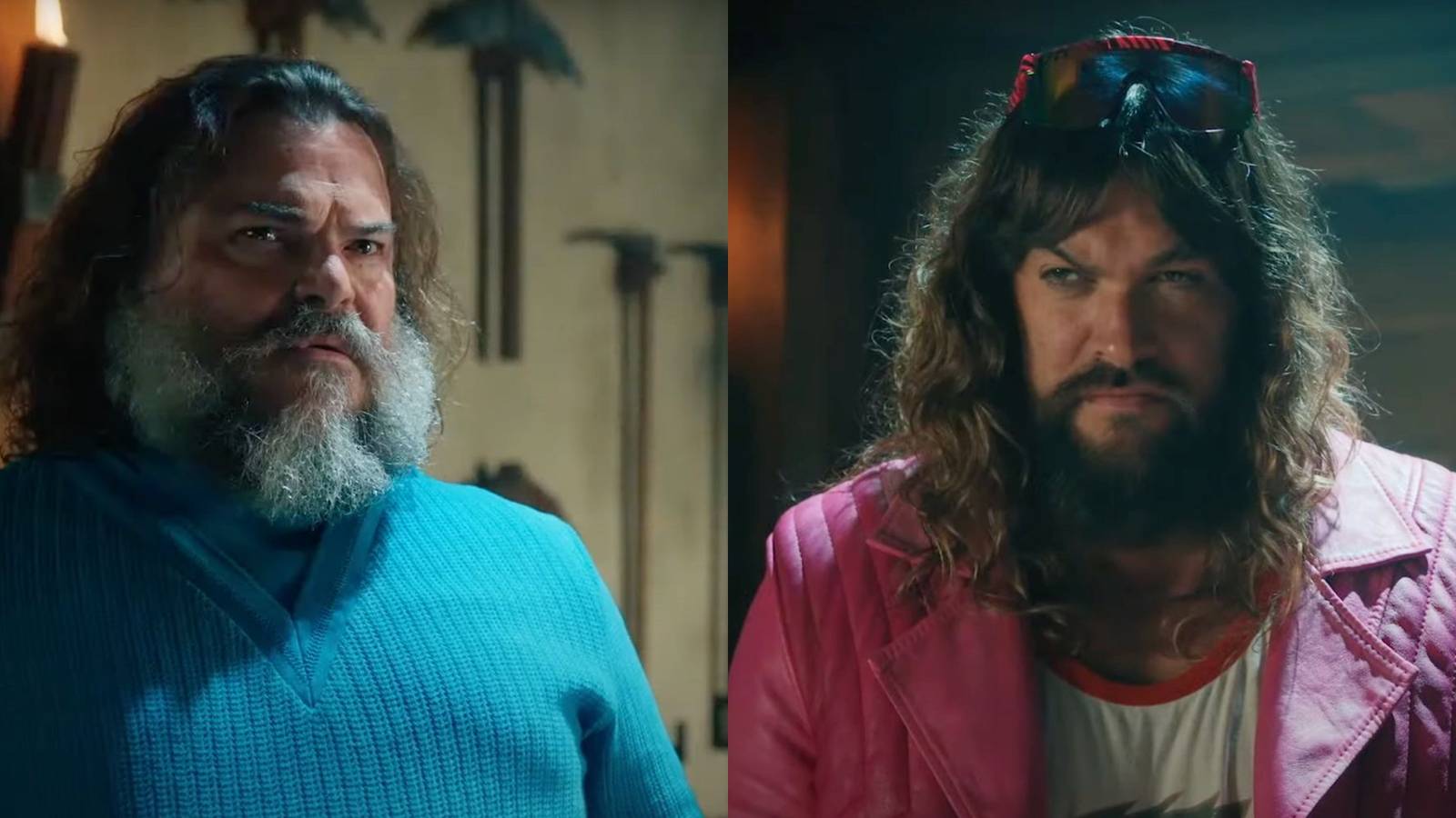 Jack Black and Jason Momoa in Minecraft Movie