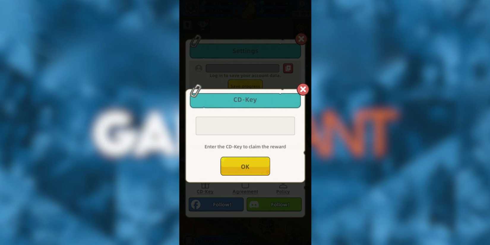 Mini Survival the codes tab