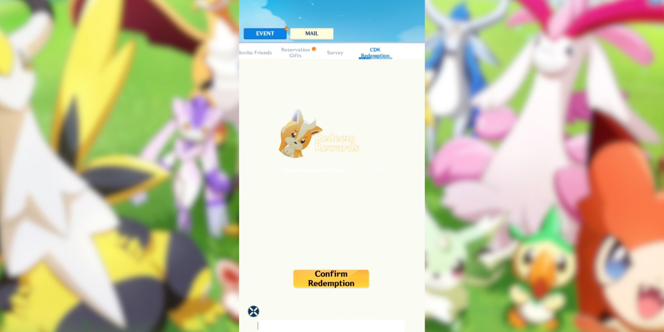 Go to the Miraibo Codes tab