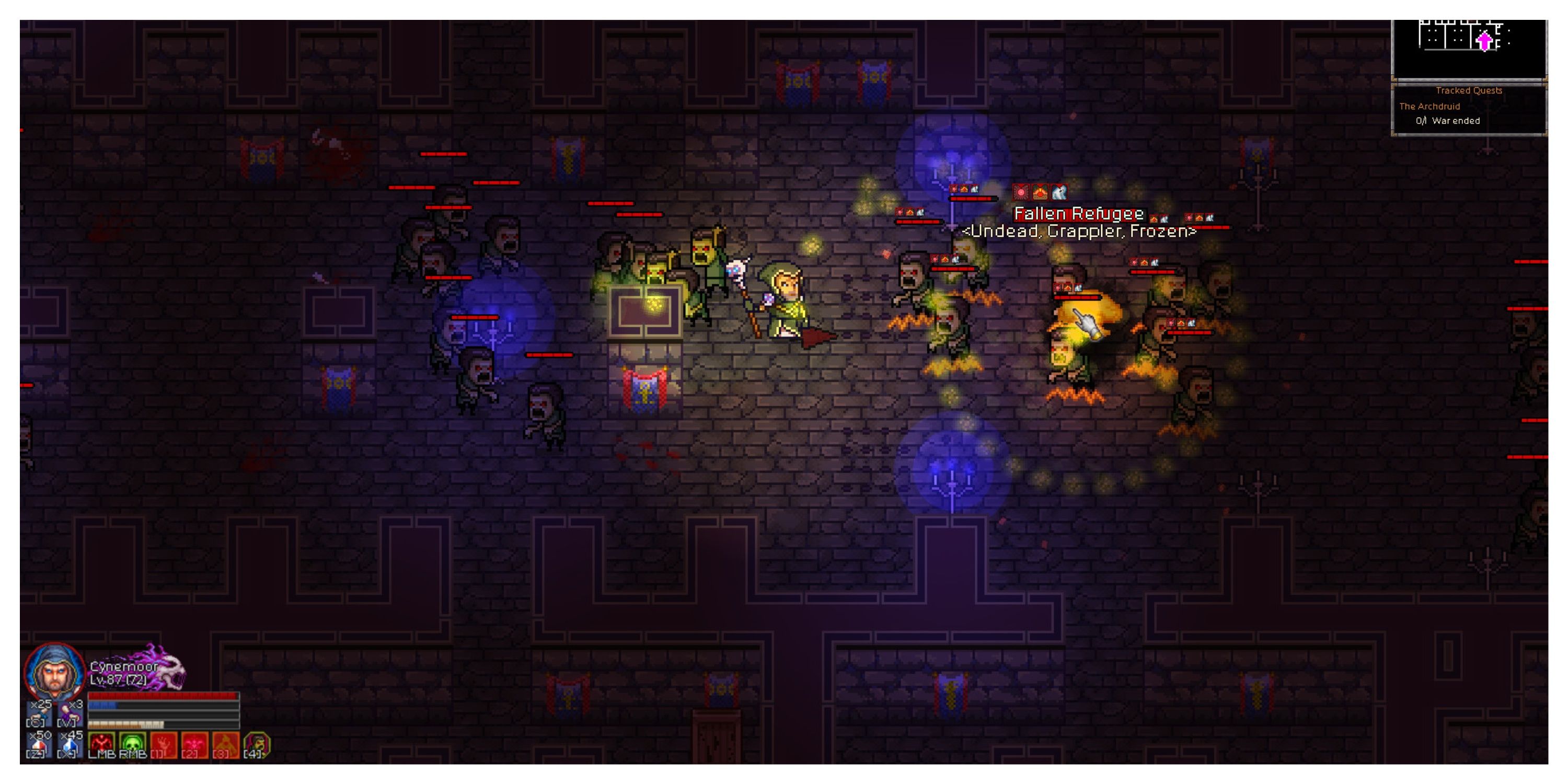 Chronicon - Steam Screenshot (Fighting Enemies In A Dungeon)