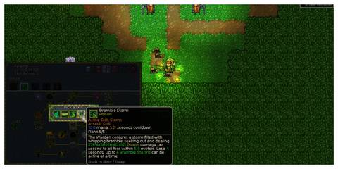 Chronicon - Steam Screenshot (Bramble Storm Skill Panel)