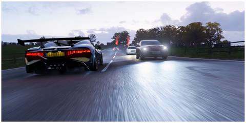 Forza horizon 4 north coast rush race with Bugatti Veyron 