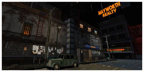 Fallen Aces - Steam Screenshot (A Neon-Lit Street)