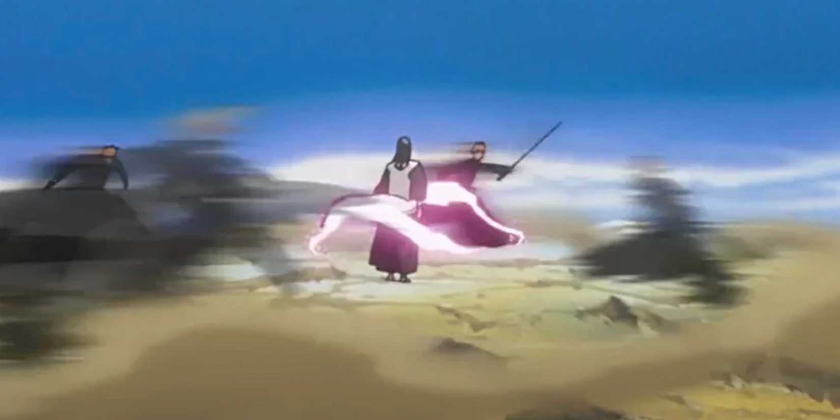 Ichigo uses Shunpo in Bleach