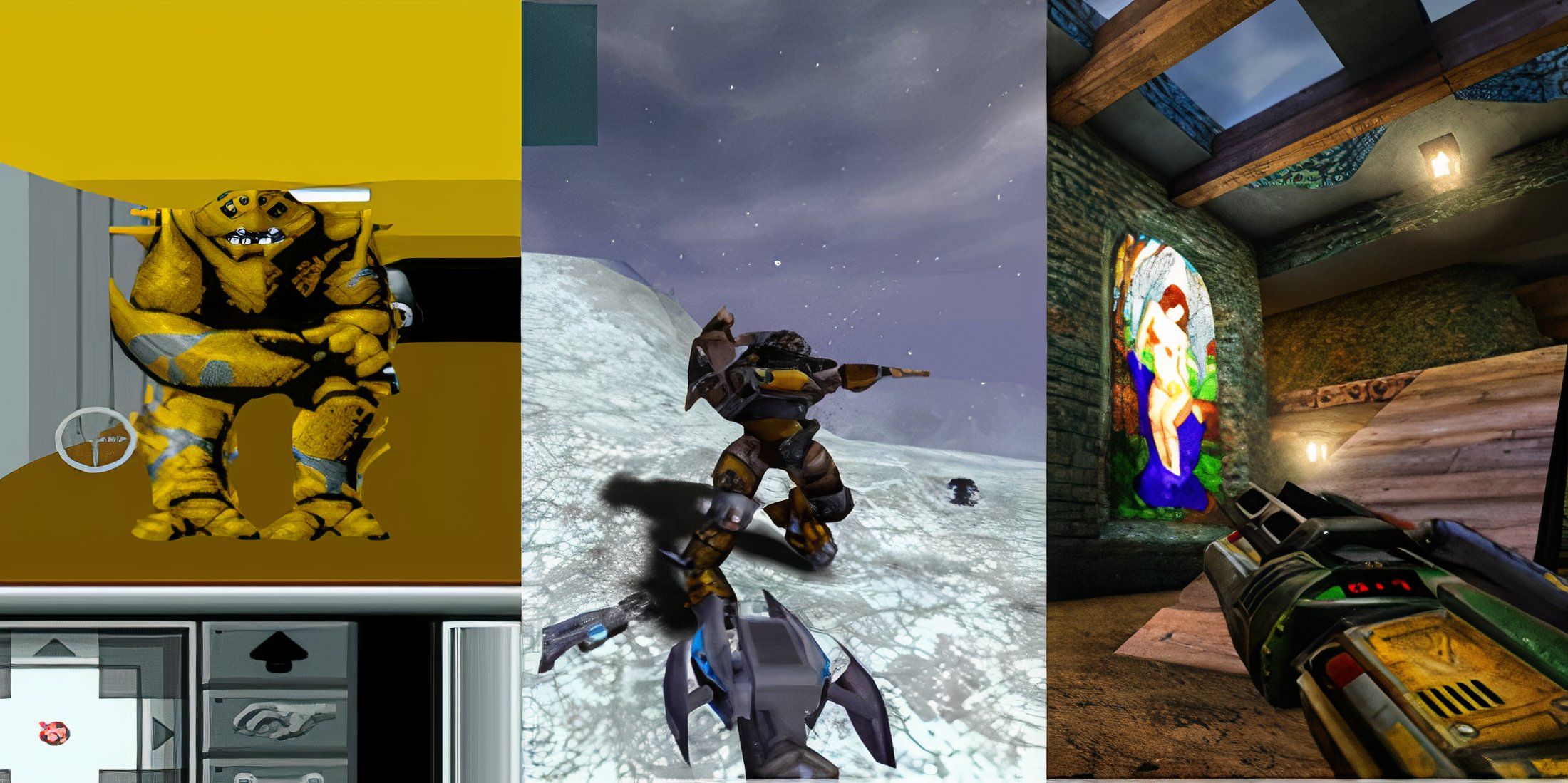 Corporation, Tibes 2, Unreal Tournament collage