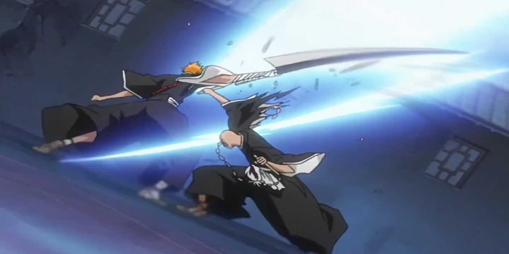 Ichigo Kurosaki VS Ikkaku Madarame in Bleach