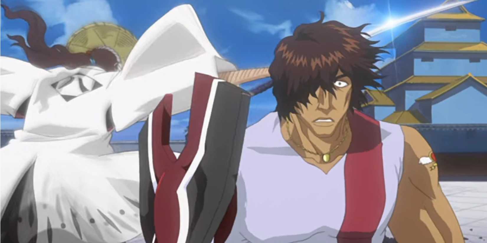 Yasutora Sado VS Shunsui Kyoraku in Bleach