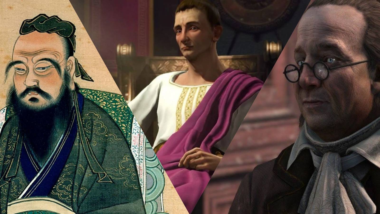Confucius, Augustus Caesar, and Benjamin Franklin