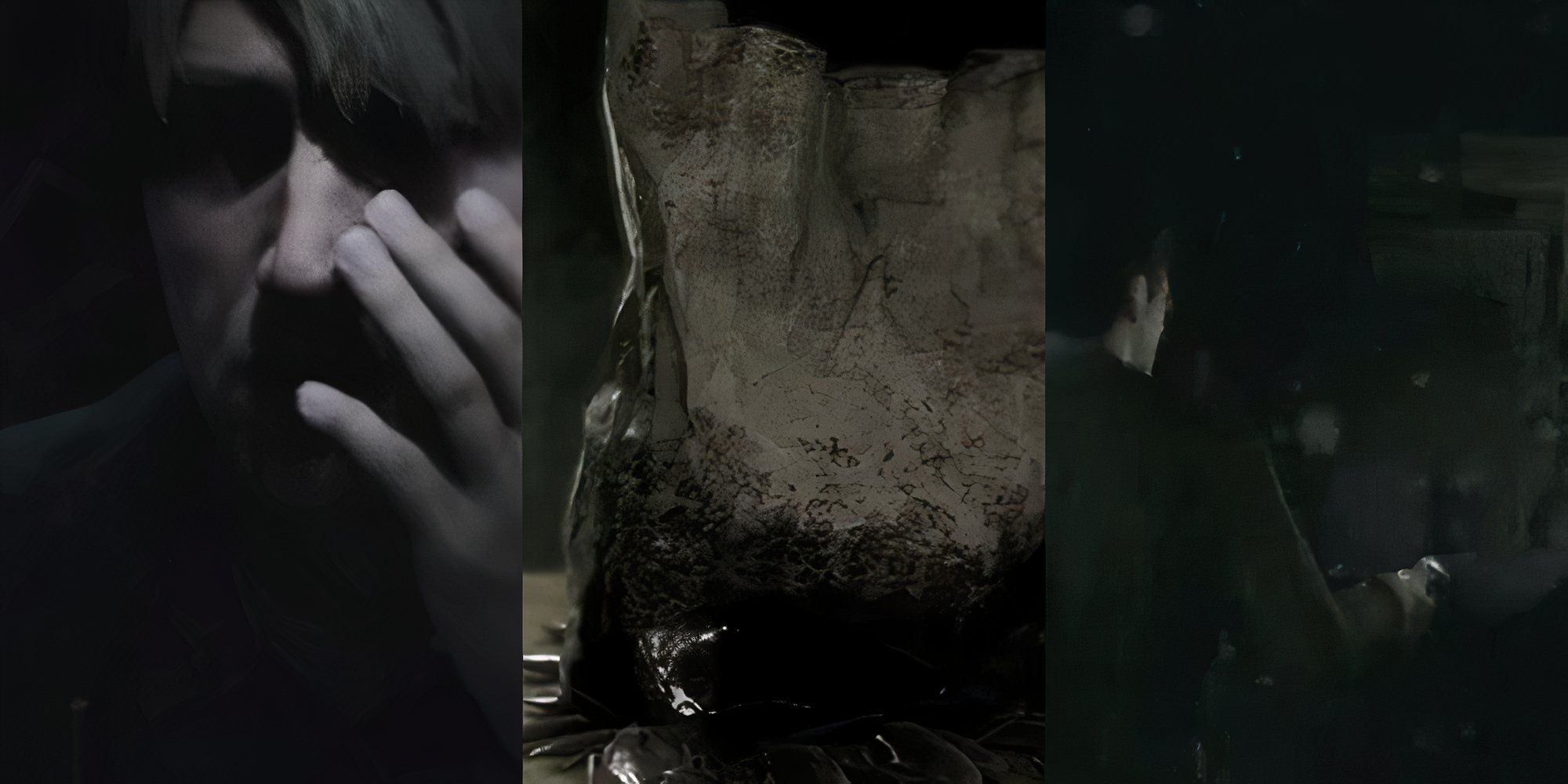 collage of 3 silent hill games