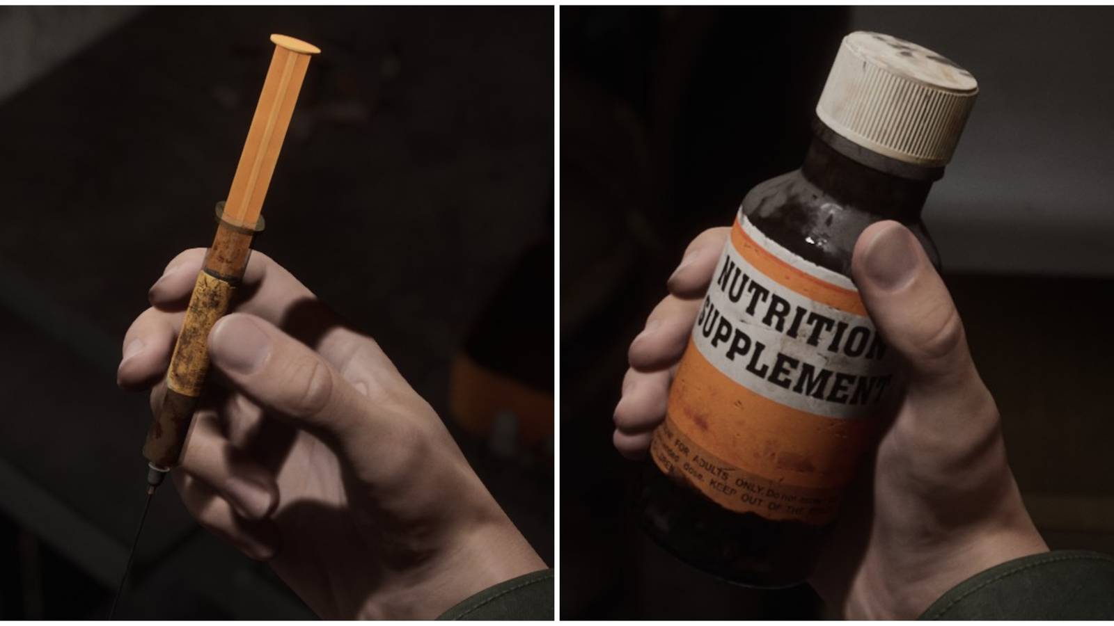 silent hill 2 syringe and health drink