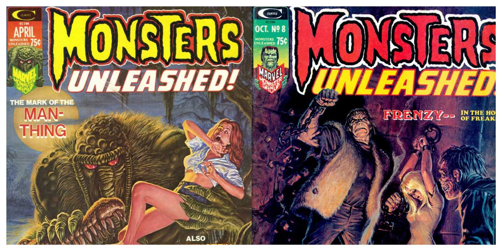 Monsters Unleashed marvel Covers Man-Thing