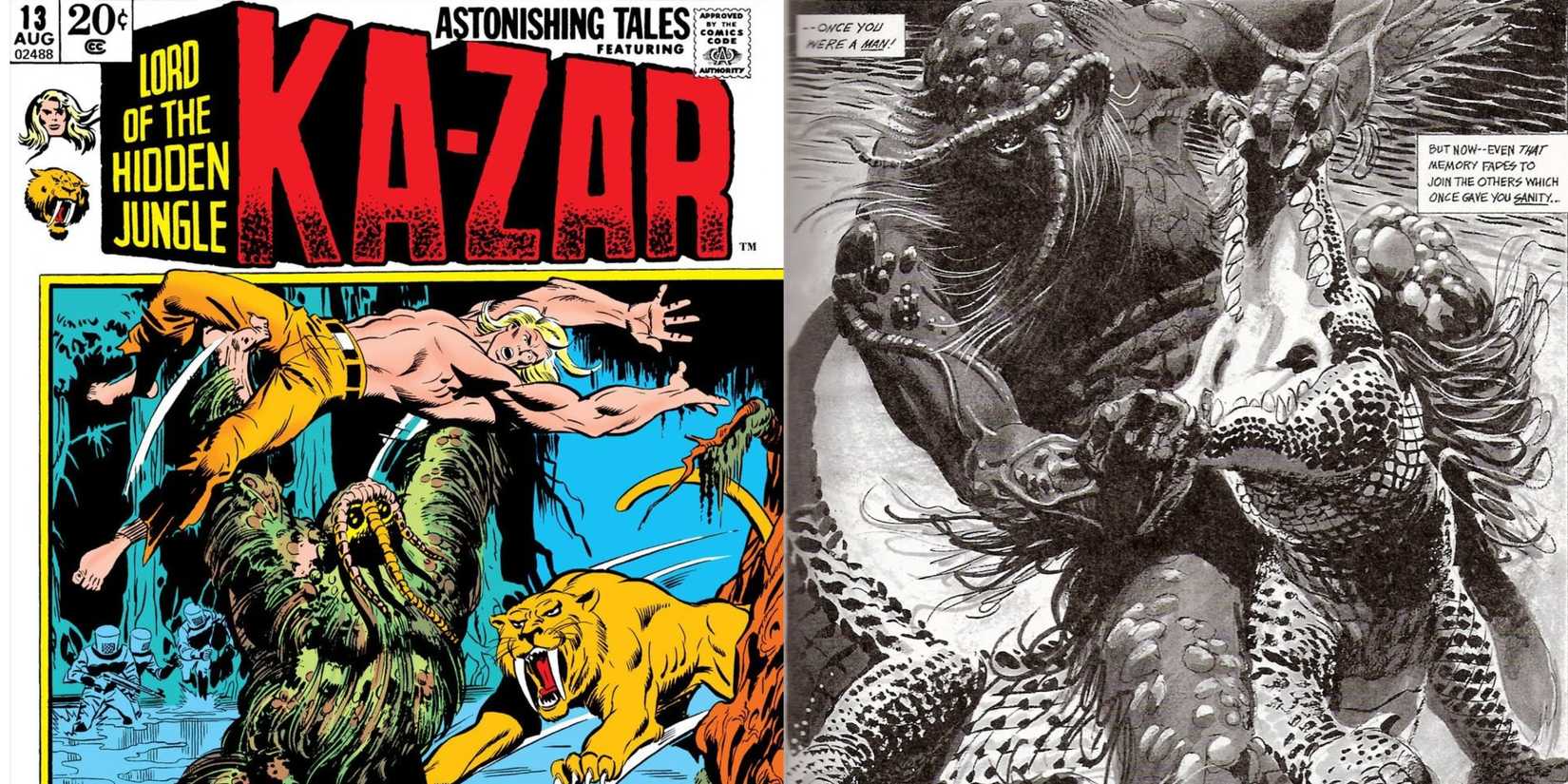 Savage tales Man-thing cover