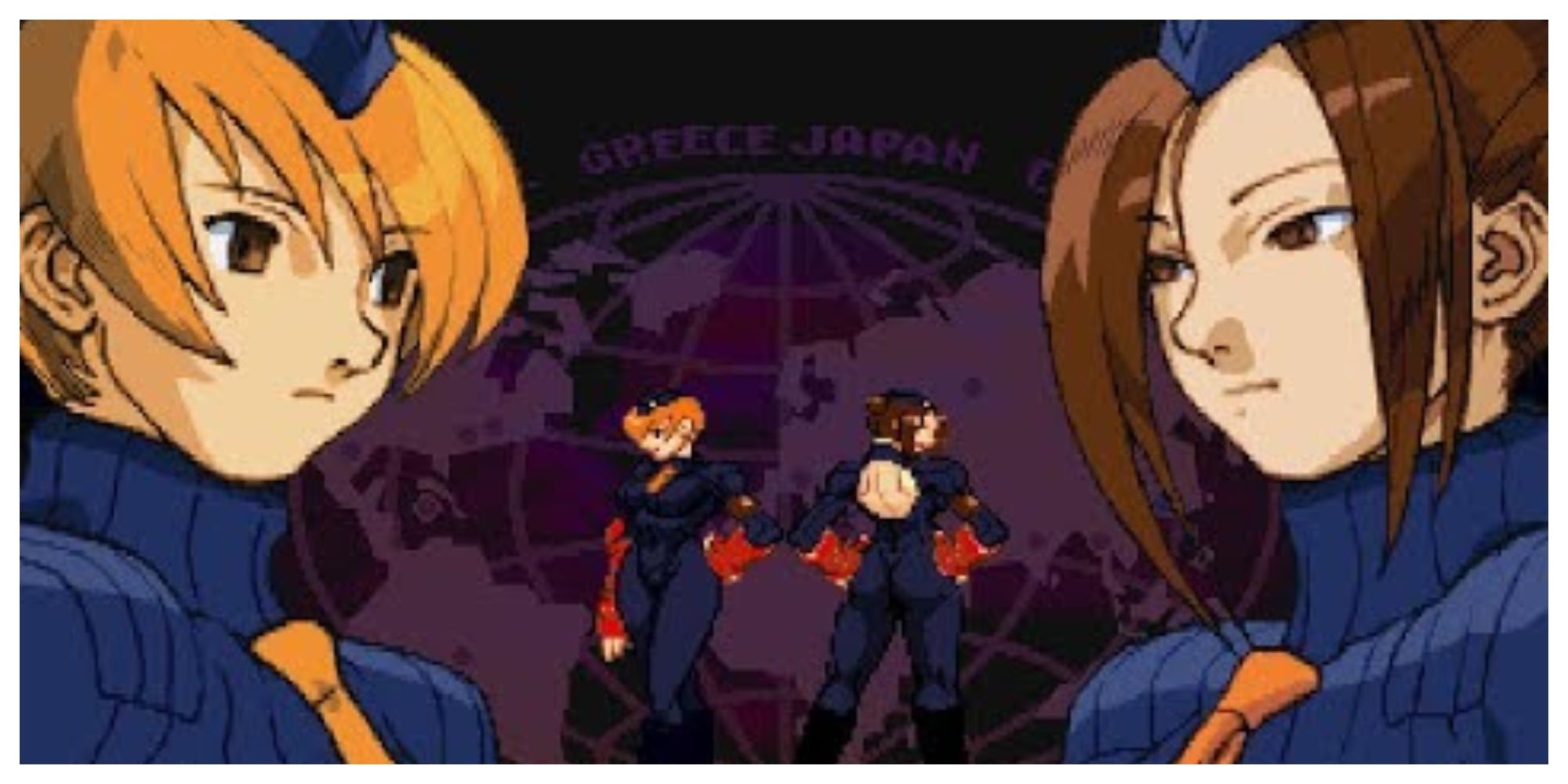 Juni (left) and Juli (right), two of Bison's bodyguards, known as the Dolls