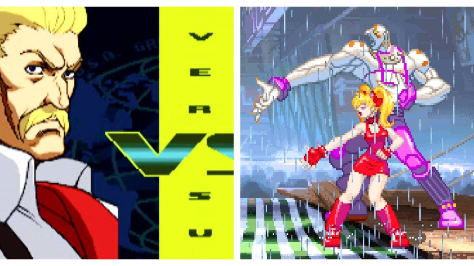 Eagle and Necro two fighters only playable in 2D street fighter games