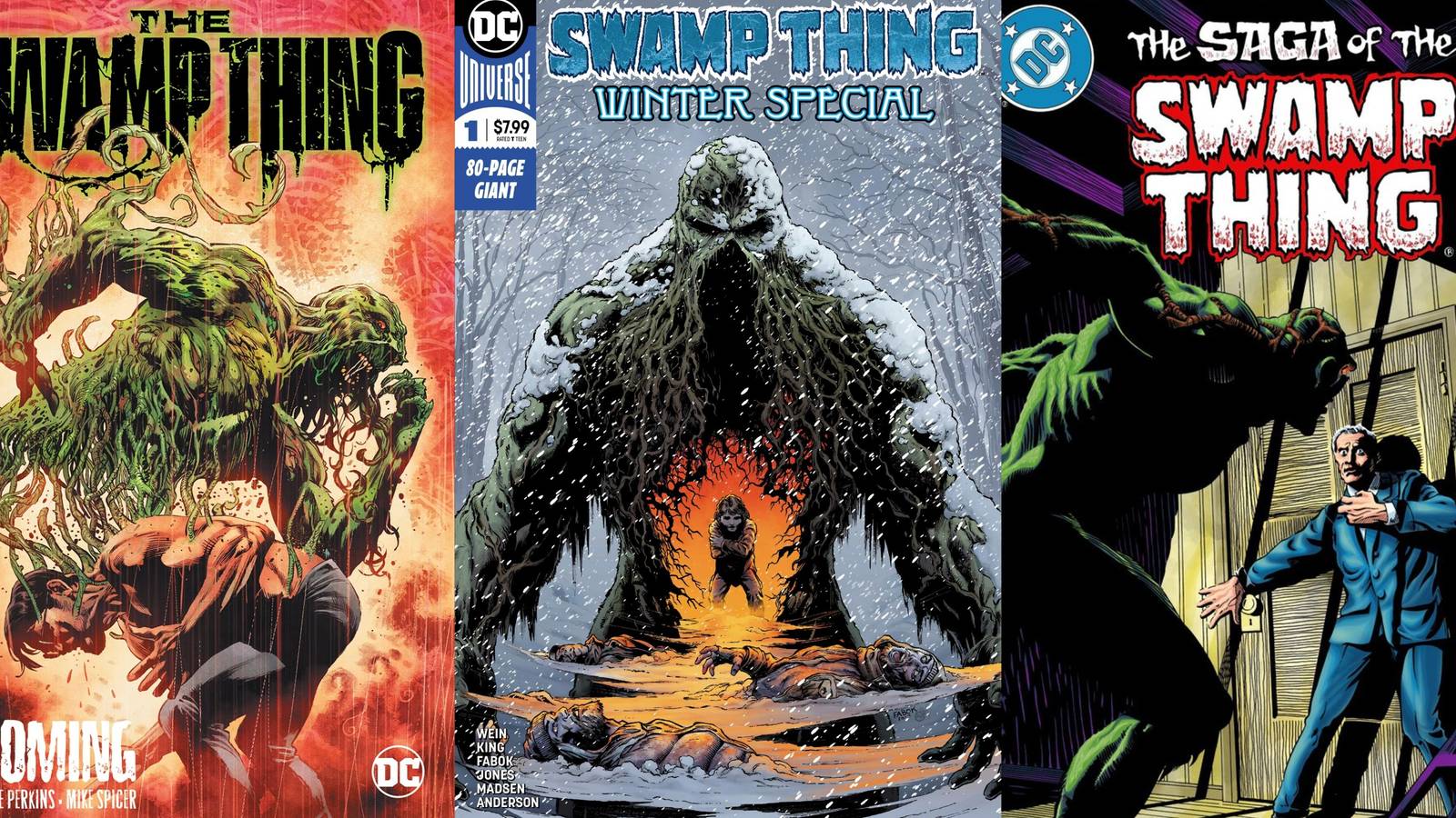 Swamp Thing cover Collage
