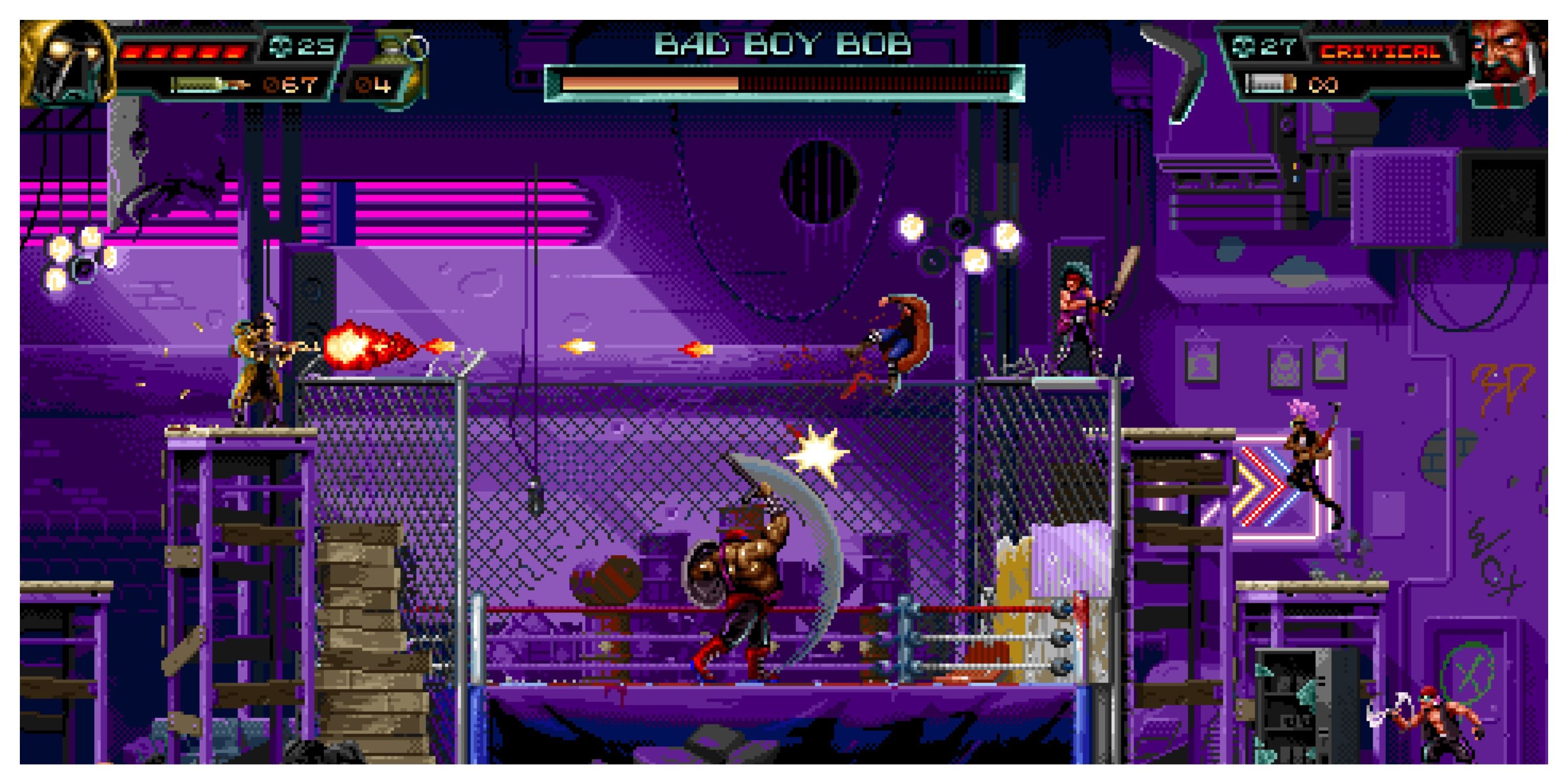 HUNTDOWN - Steam Screenshot (Fighting Bad Boy Bob)