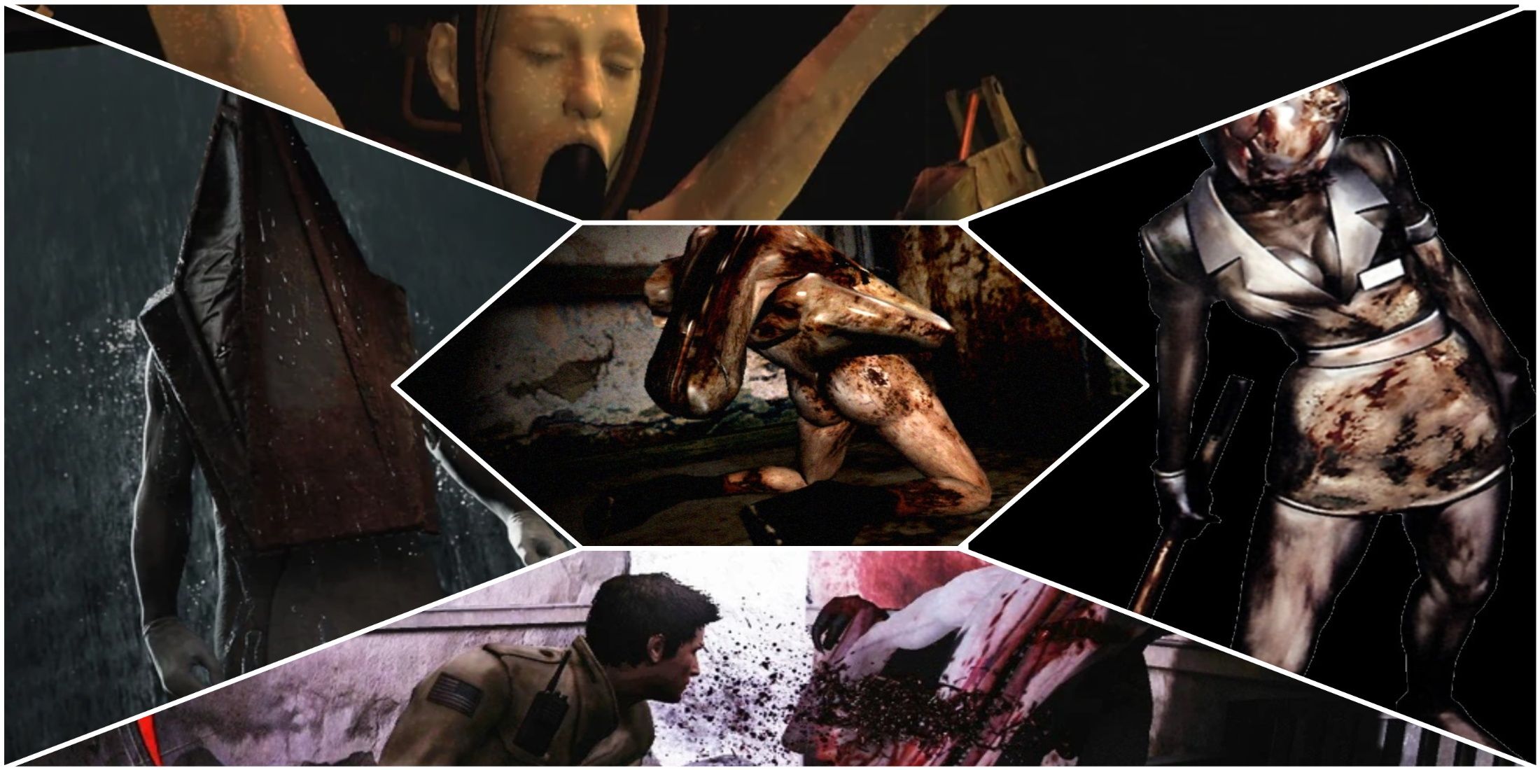 Silent Hill 2 Remake, Silent Hill Homecoming, Silent Hill 2, Pyramid Head, Amnion, Lying Figure, Schism, Nurse