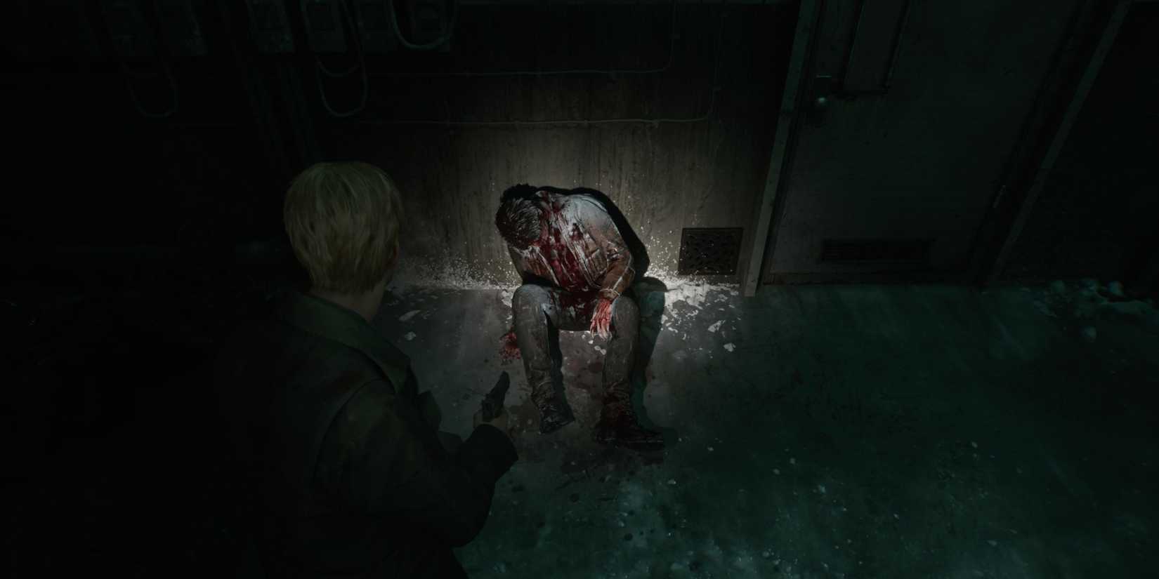 James Looking At Corpse