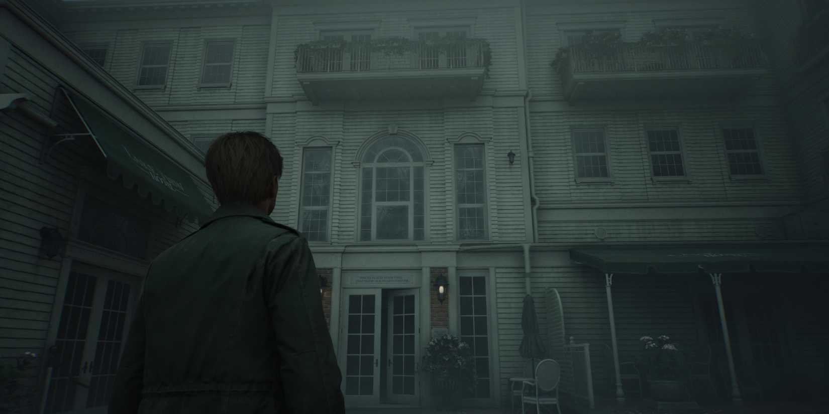 James At Entrance Of Lakeview Hotel