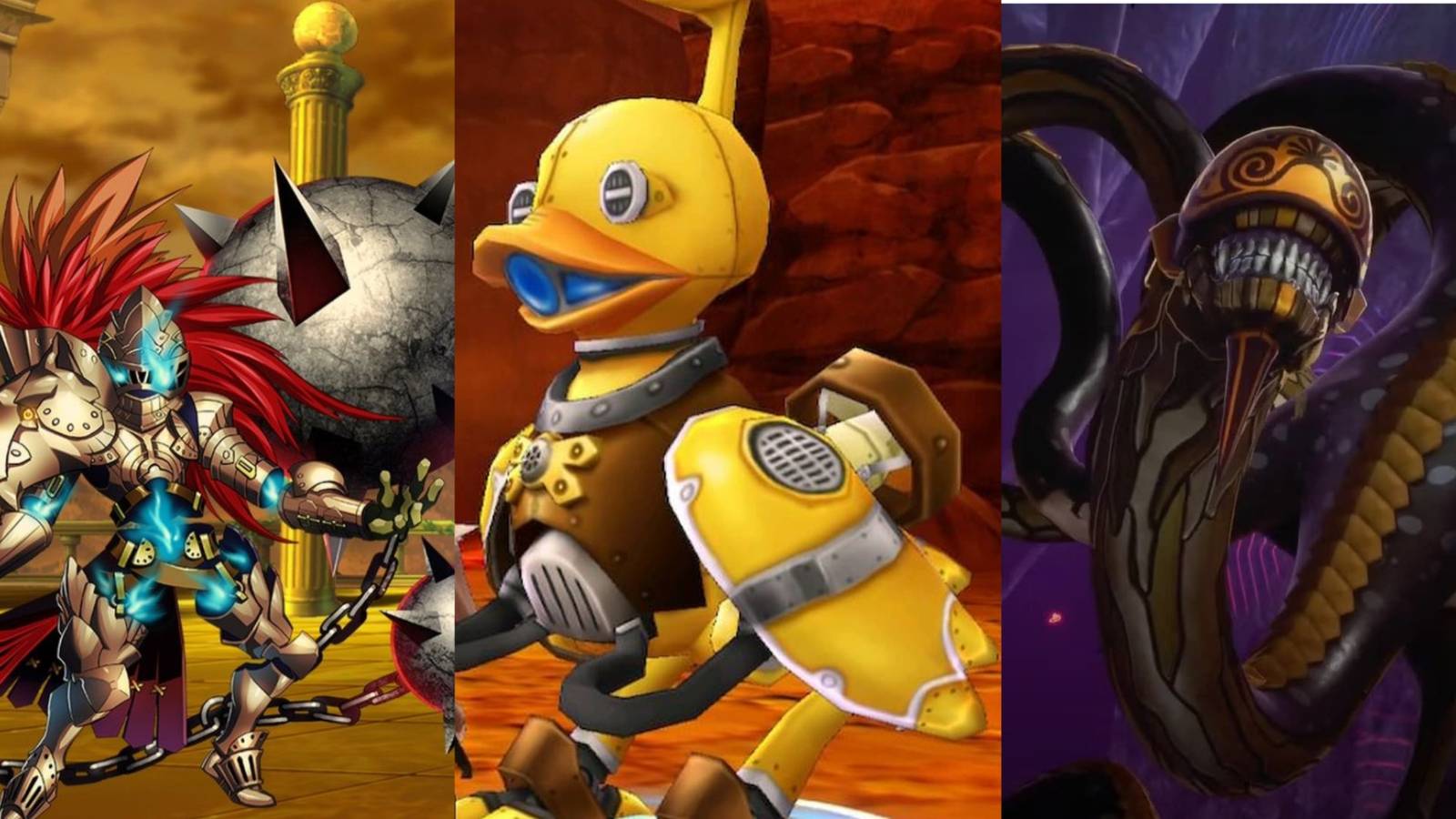 Demon Gaze, Alliance Alive, Shin Megami Tensei V: Vengeance collage