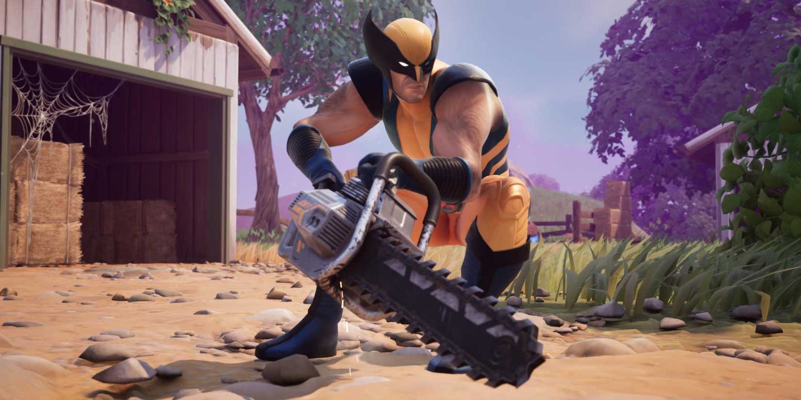 wolverine with a chainsaw