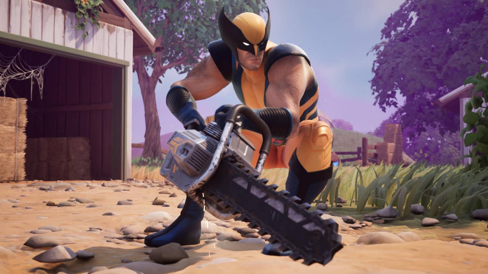 wolverine with a chainsaw