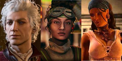 Baldur's Gate 3, Outer Worlds, Dragon Age 2 collage