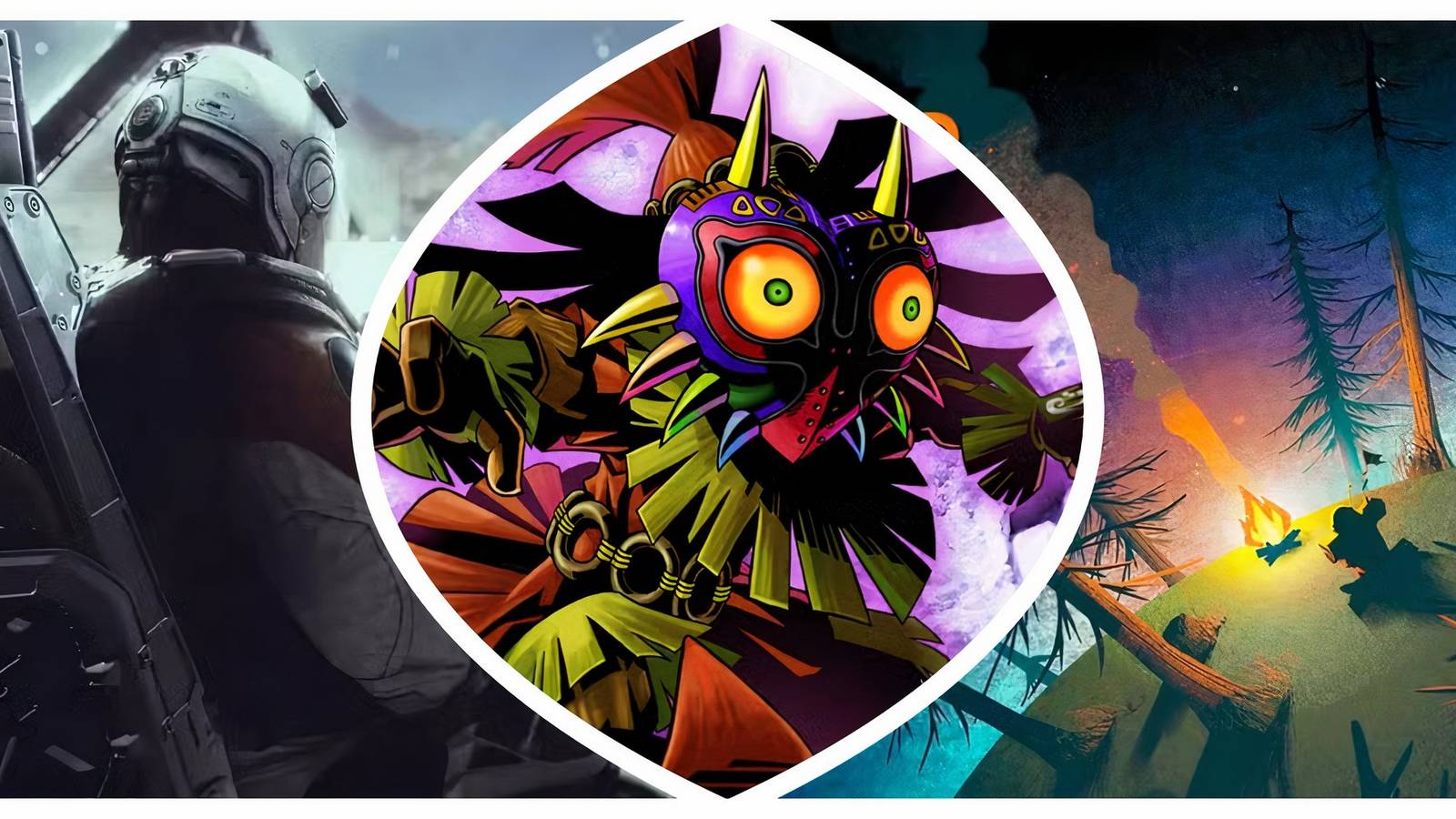 Majora's Mask, Outer Wilds and Starfield  characters