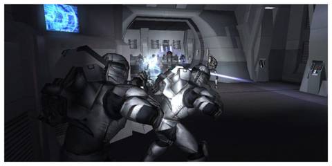 Star Wars: Republic Commando - Steam Screenshot (A Firefight With Droids)