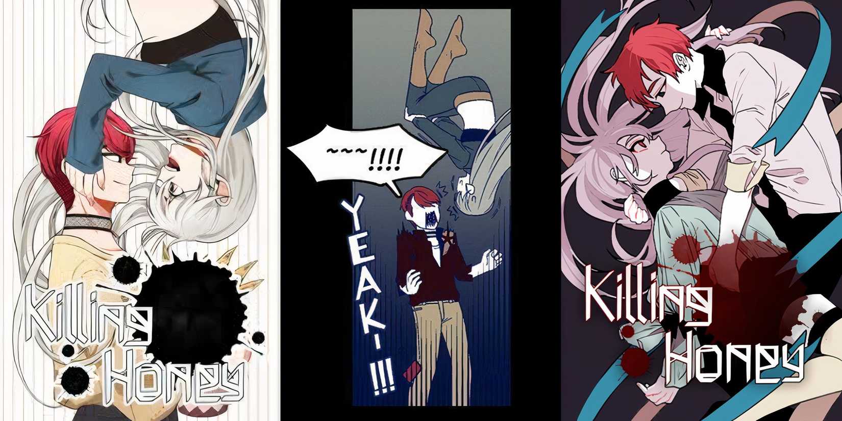 Killing honey split image of artwork and mahwa panels