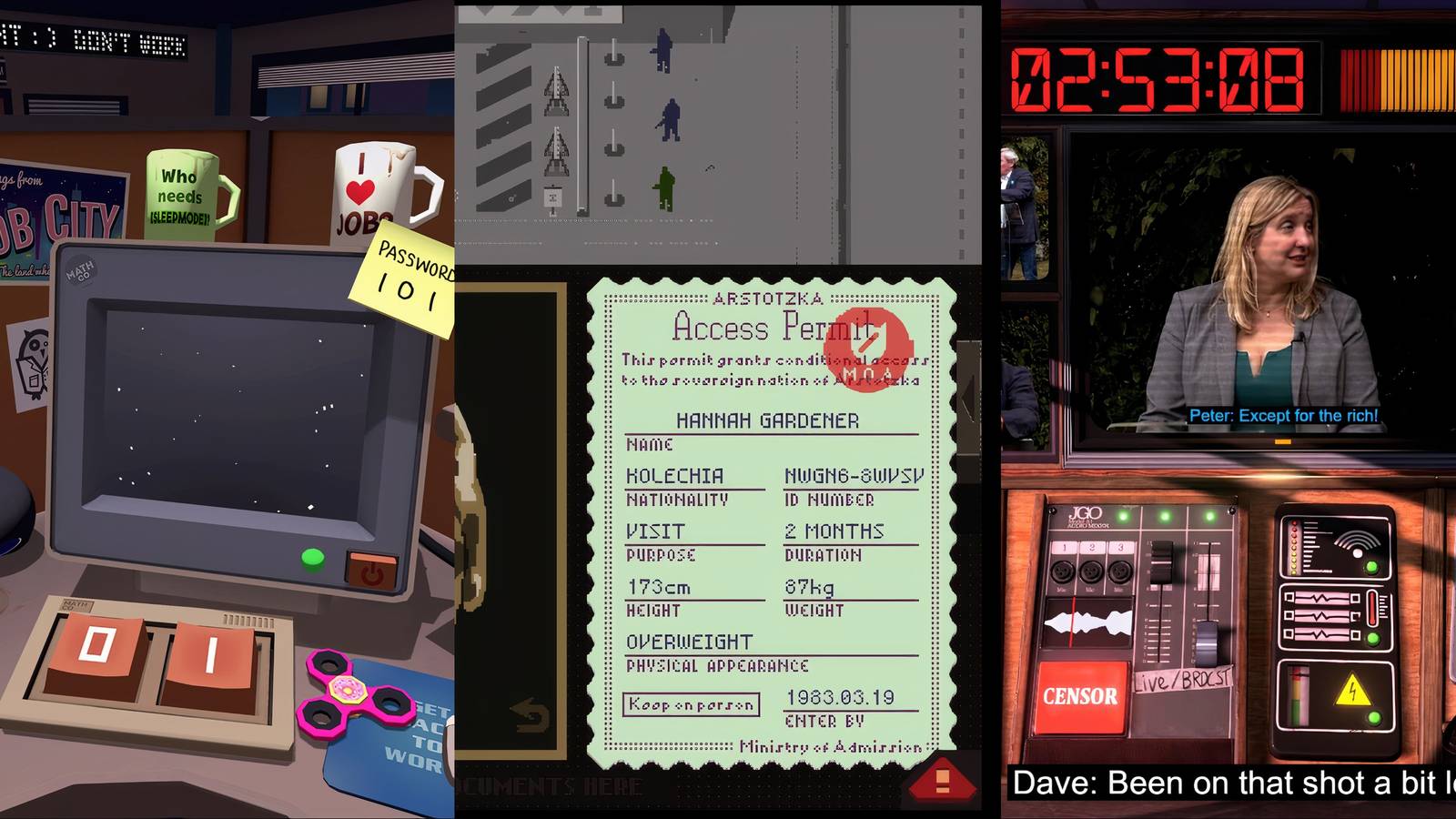 Best Office Sim Games - Job Sim, Papers, Please and Not For Broadcast