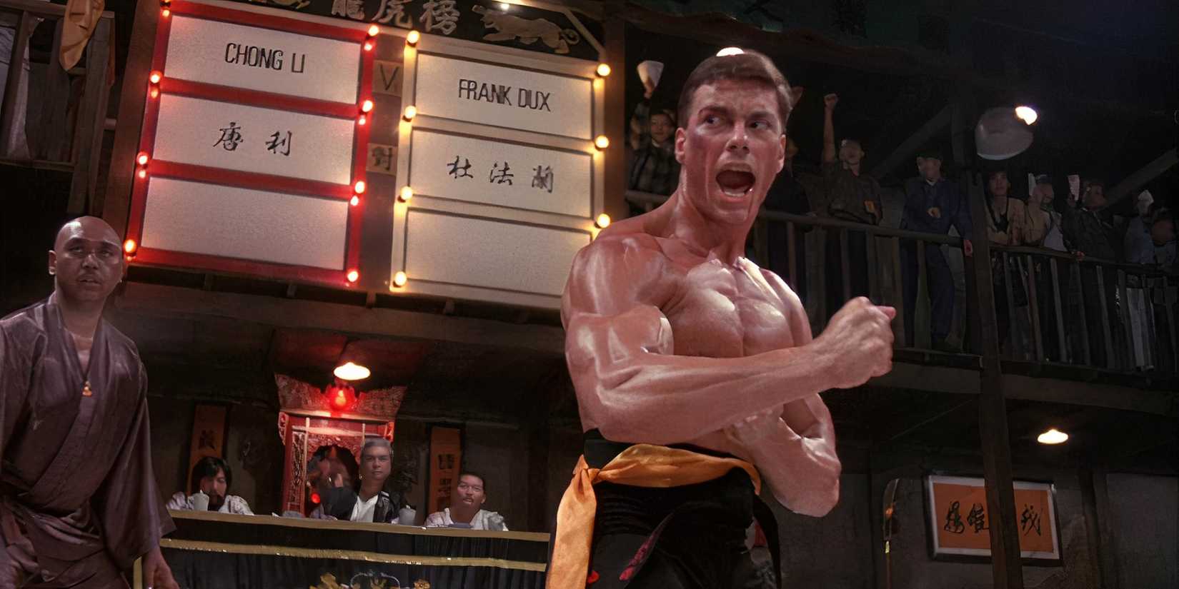 10 Most Iconic Martial Arts Actors, Ranked Van Damme shouting in Bloodsport