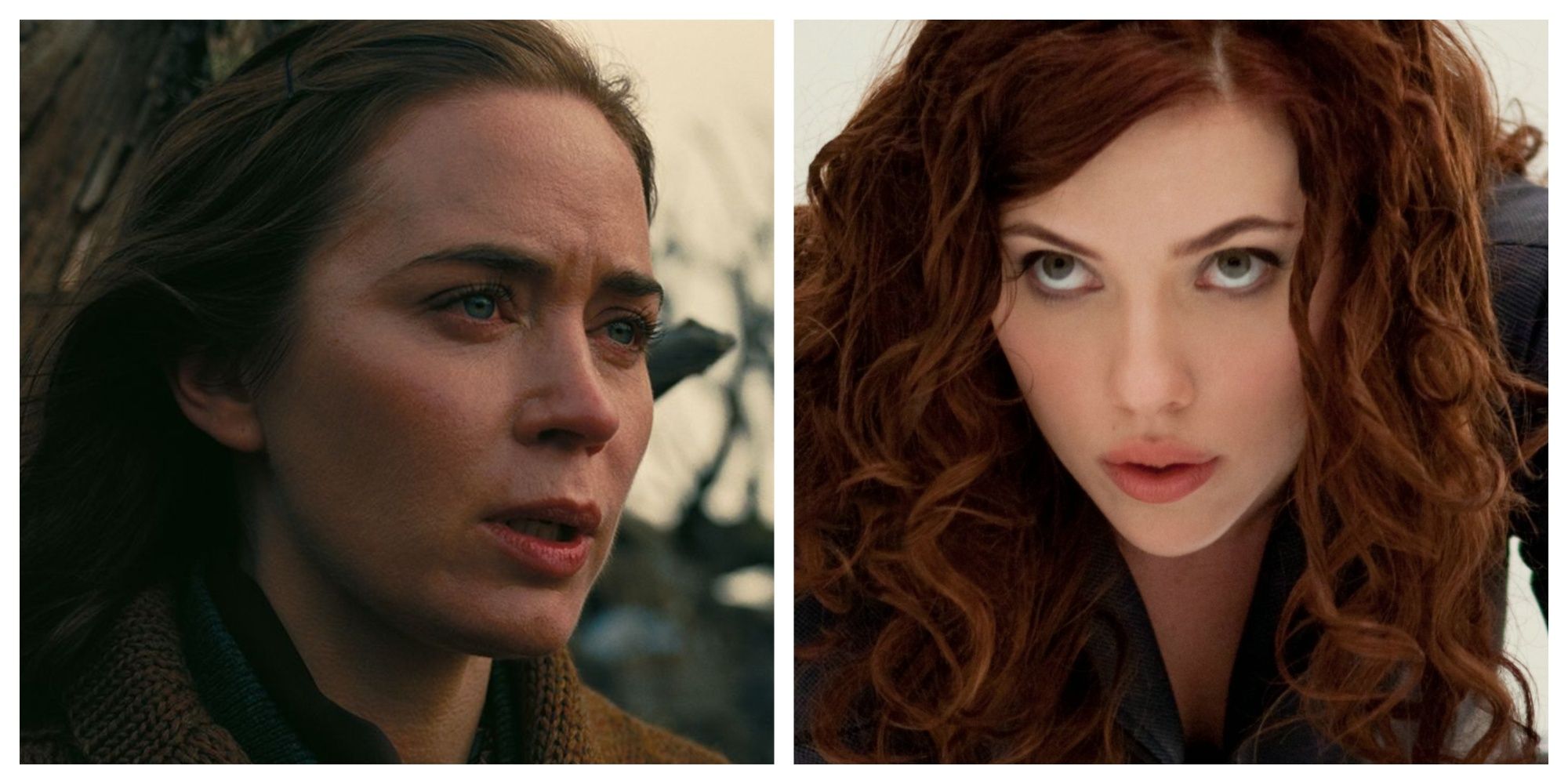 Emily Blunt as Kitty Oppenheimer, Scarlett Johansson as Black Widow