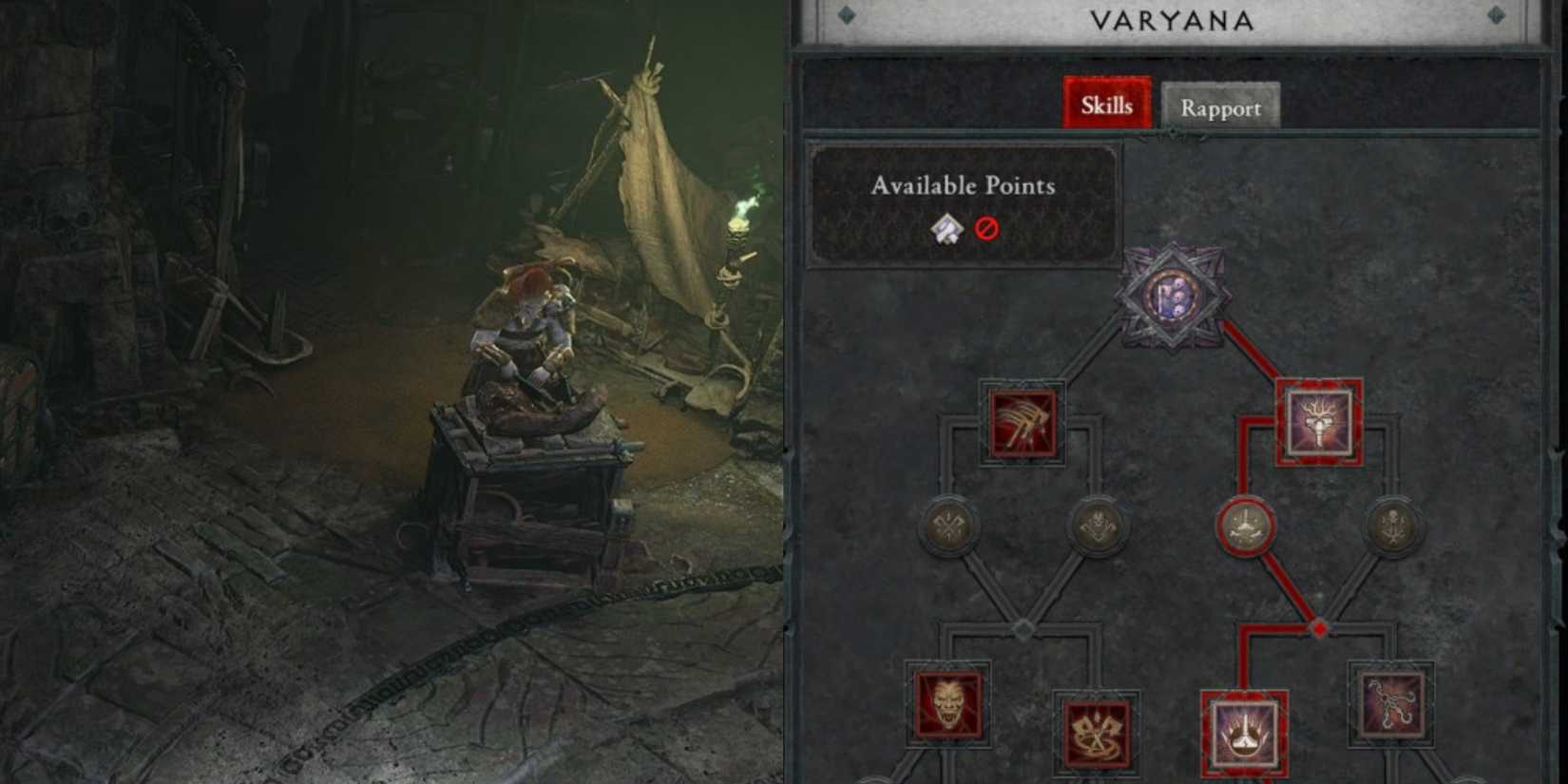 Diablo 4 Vessel of Hatred Varyana mercenary and skill tree
