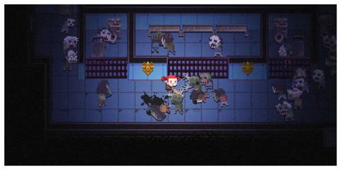 Death Road To Canada - Steam Screenshot (Fighting Zombies Indoors)