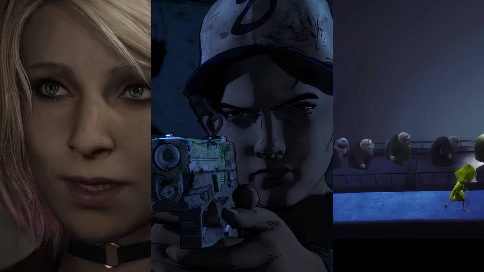 collage of 3 horror titles